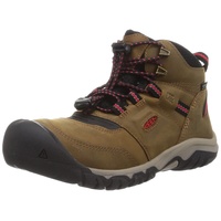 Keen Ridge Flex Mid wasserdichte Wanderstiefel, Bison-Roter Teppich, 35