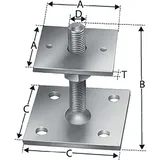 SIMPSON STRONG TIE Stützenfuß Stahl feuerverzinkt - 70 mm