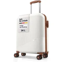 Travelite Bali 4-Rollen Cabin S 55 cm / 34 l weiß/cognac