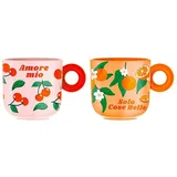 Bialetti Kaffeetasse 0,3 l Bunt 2 St.