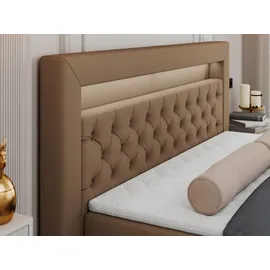 MKS Boxbett Gold-6 160 x 200 cm H4 Braun