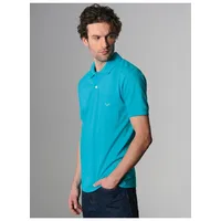 Trigema Poloshirt » Polohemd mit Brusttasche«, (1 tlg.), Gr. 5XL, azur, , 71085141-5XL