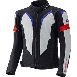 Held Zelda, Textiljacke - Schwarz/Grau/Blau - XXL