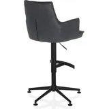 hjh living Barhocker SOLAO LIFE HIGH Stoff, Anthrazit