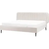 Beliani Brin 180 x 200 cm Beige/Schwarz