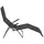Siena Garden Anco Kippliege 144 x 72,5 x 103,5 cm schwarz klappbar