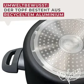 Fackelmann Topf-Set 4-tlg. 2 x Kochtopf Ø20 cm + 2 x Kochtopf Ø24 cm