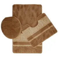 COFI 3-Teilig Bad Garnitur Badematte Badvorleger Wasser absobierend Große