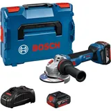 Bosch GWS 18V-11 S inkl. 2 x 5,0 Ah + Koffer