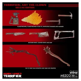 Mezco Toys Terrifier Actionfigur 1/12 Art the Clown Deluxe Edition 17 cm