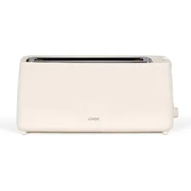 LIVOO 1-Scheiben-Toaster Weiß