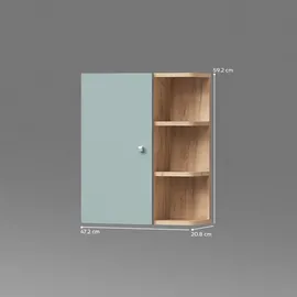 livinity Badschrank, Fucino, Grün, 47.2 x 59.2 cm