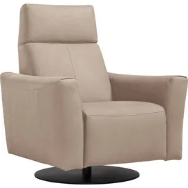 Egoitaliano Sessel Blues Leder 84 x 105 x 90 cm Beige/Weiß mit Relax-Funktion