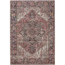 benuta Vintage-Teppich, Mehrfarbig, Beige, Kunststoff, Vintage, Rechteckig, & im Style: Elegant, Retro - Pflegeleicht für Wohnzimmer Schlafzimmer