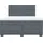 vidaXL Boxspringbett 180 x 200 cm Dunkelgrau