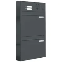 AL Briefkastensysteme 2 Fächer Anthrazit