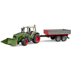 BRUDER 02182 Fendt Vario 211 mit Frontlader und Bordwandanhänger