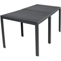 Mojawo Gartentisch 180 x 90 x 74 cm Anthrazit/Schwarz