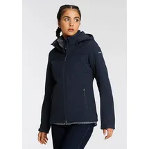 ICEPEAK Softshelljacke "BRENHAM", Damen, Gr. 34, blau (marine), Softshell, Obermaterial: 89% Polyester, 11% Elasthan.