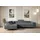 altdecor Ecksofa GUSA-L Cord 2-Sitzer Dunkelgrau