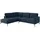 Roller Ecksofa, & grau - Webstoff - Liegefunktion - Staukasten links,