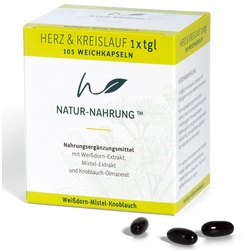 Natur-Nahrung Herz & Kreislauf 1x tgl.Weichkapseln 105 St Weichkapseln