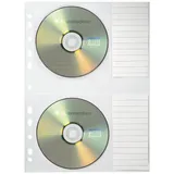 SOENNECKEN CD/DVD Hülle 1612 für 2CDs transparent 5 St./Pack.