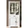 Stella Trading JASMIN Große Vitrine in Pinie hell, Artisan Eiche Optik - Vitrinenschrank mit LED-Beleuchtung und viel Stauraum im Landhausstil - 93 x 204 x 42 cm (B/H/T)