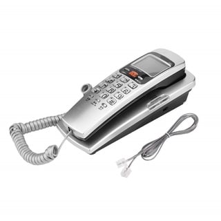 Socobeta Telefon Advanced Corded Telephone Festnetz Telefon Anrufer-ID für Heim und Büro(Silber)