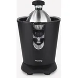 Zitruspresse - HKoeNIG - AGR82 - Elektrisch - 160 W - Leises Gerät - Mattschwarz und Edelstahl - Schwarz/Silber