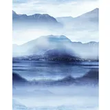 Marburg Vliestapete »Smart Art Easy«, See, Nebel, blau/grau