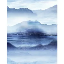 Marburg Vliestapete »Smart Art Easy«, See, Nebel, blau/grau
