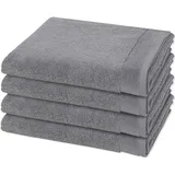 Möve Premium 4 X Handtuch im Set Stone Grau