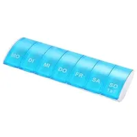 CHPN - Pillenbox - Medikamentenbox - Pillenbox - 7 Tage - 7 Fächer - Medikamentenbox - Medikamente aufbewahren - Urlaubszubehör - Universell - Kompakt - Blau