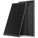 Solarpanel 200w, N-Type 12v solarmodul, SMBB Technologie, Komplett Schwarz Monokristallin Photovoltaik 200 watt Solarpanel, PV Modul für Batterien, Boot,Wohnmobil, Balkonkraftwerk (200w)