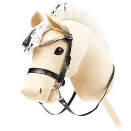 my hobby horse - Zaumzeug für Steckenpferde - schwarz mit silbernen Steinen