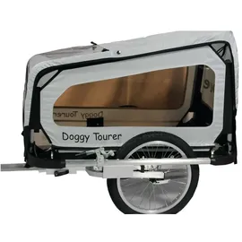 doggy tourer S Hundeanhänger Silber/Schwarz