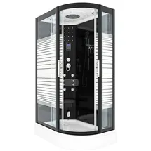 AcquaVapore Dusche Duschkabine D30-73M2R Duschtempel Sauna 80x120 cm OHNE 2K Scheiben Versiegelung