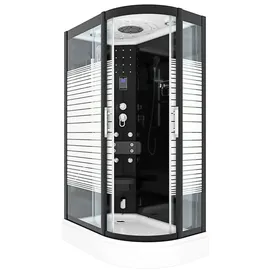 AcquaVapore Dusche Duschkabine D30-73M2R Duschtempel Sauna 80x120 cm OHNE 2K Scheiben Versiegelung