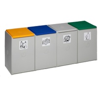 VAR Kunststoffcontainer 60 Liter Vierer-Element, Lieferung ohne Deckel