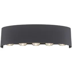 PAUL NEUHAUS LED-Wandleuchte 9489-13 anthrazit, 8 W, 1200 lm, 3000 K, IP54