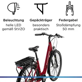 Zündapp Z600 2023 28 Zoll RH 150-165 cm Damen karminrot - Rot