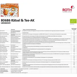 ROTH Rätsel & Bio-Tee Adventskalender 2024