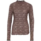 Zero Shirt transparent mit Stehkragen in BlackCamel | 34