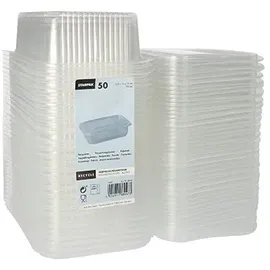 Papstar Verpackungsbecher mit Klappdeckeln 50 St. Transparent