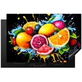 onlywow Herdabdeckplatte Kunststoff 1 80 x 52 cm Orange