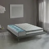 Talamo Italia - Naike-Doppelmatratze, herausnehmbare Matratze aus Memory-Schaum und Waterfoam-Gel, 100 % Made in Italy, milbenhemmend und hypoallergen, 160 x 200 x 27 cm
