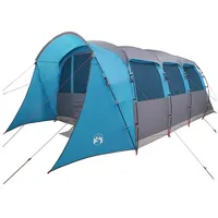 VidaXL Familienzelt mit Fenstern Blau 8 Personen wasserdicht