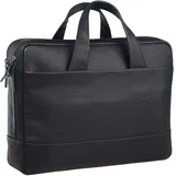LEONHARD HEYDEN Hamburg Aktentasche Leder 40 cm Laptopfach schwarz