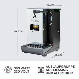 Aroma Plus+ Espressomaschine für Pads schwarz